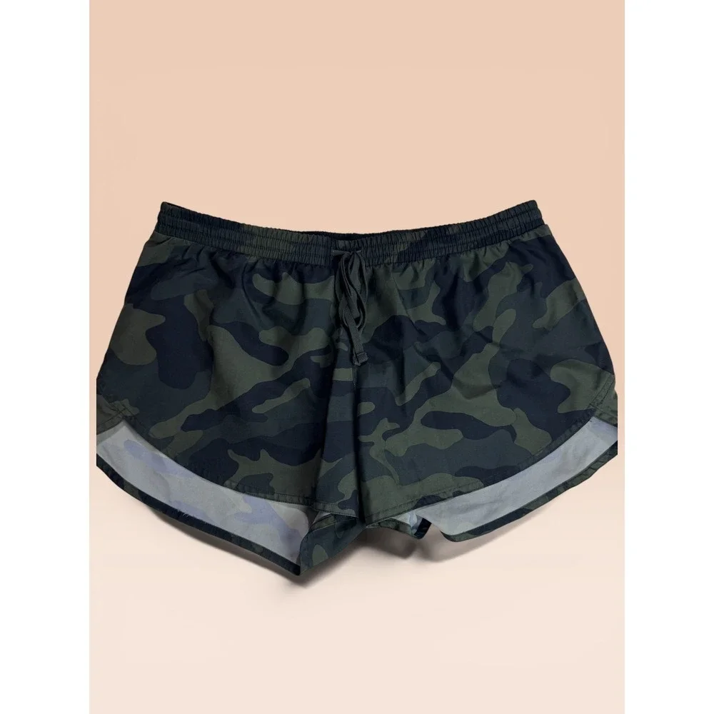 Lot of 3 All in Motion & Old Navy Active Women Shorts Medium Camo Black Fuchsia - Picture 9 of 10